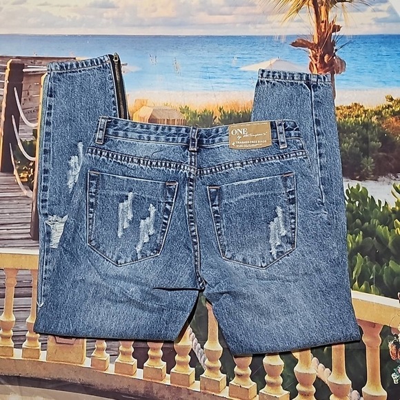 One Teaspoon Trashed Free Birds Jeans Size 24 - Picture 7 of 8
